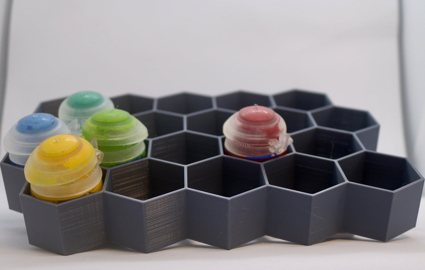 Hex Wall Paint Holder/Storage for Games Workshop Citadel Paints - Easy Stick-On Solution