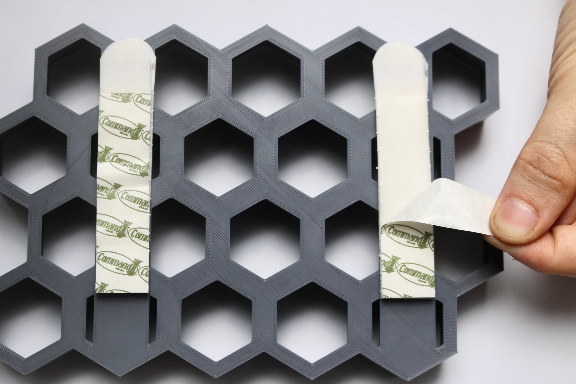 Hex Wall Paint Storage, perfect for Craft paint, Liquitex inks, AK Intractive, Vallejo metal Color, Pigments - Easy Stick-On Solution