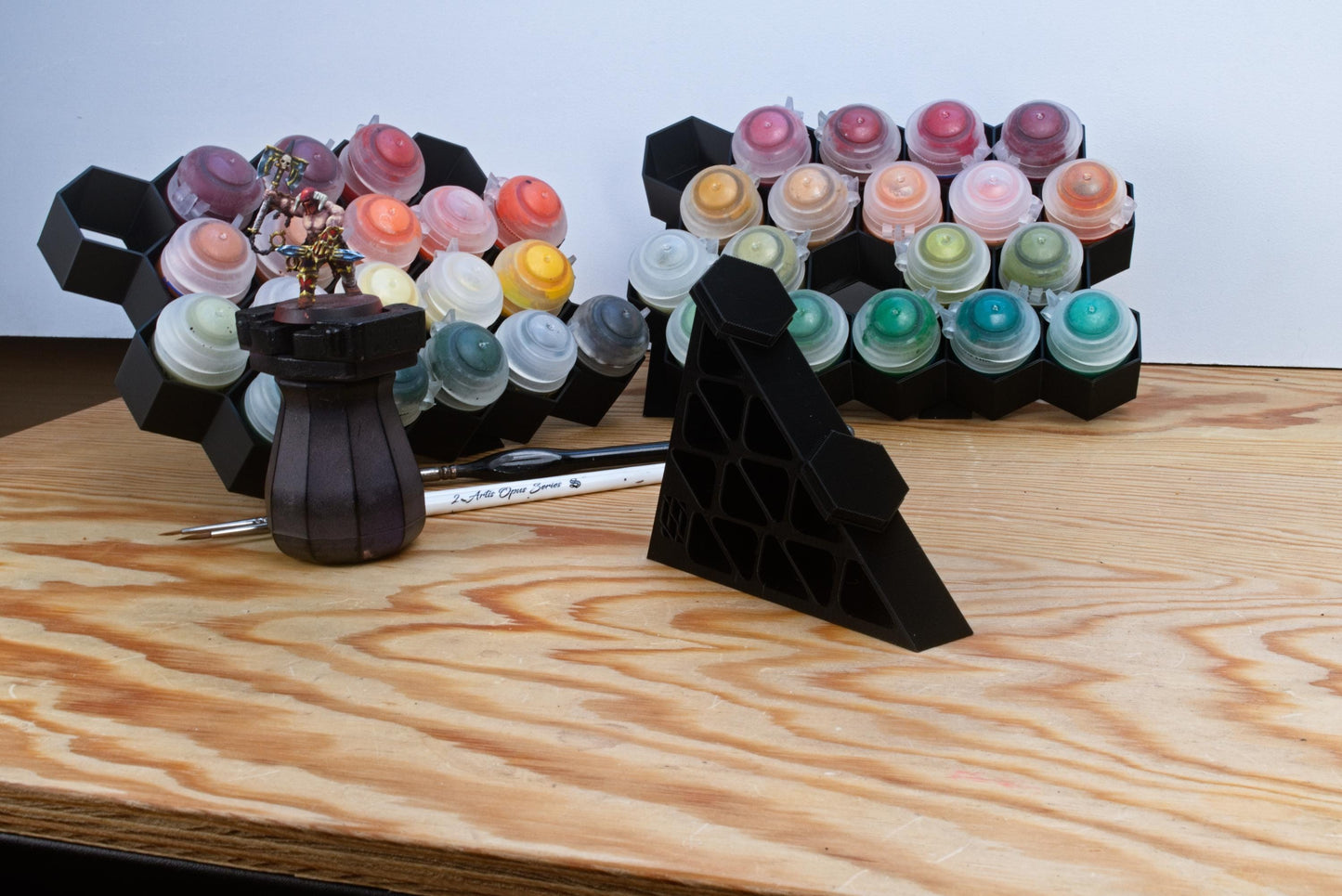 Hex Wall Paint Storage for Citadel Paints and other 32mm pots