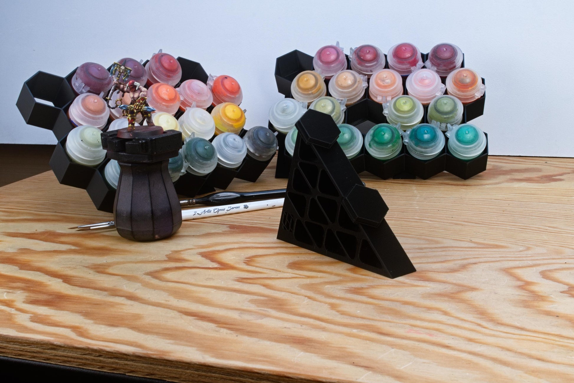 Hex Wall Paint Storage for Citadel Paints and other 32mm pots