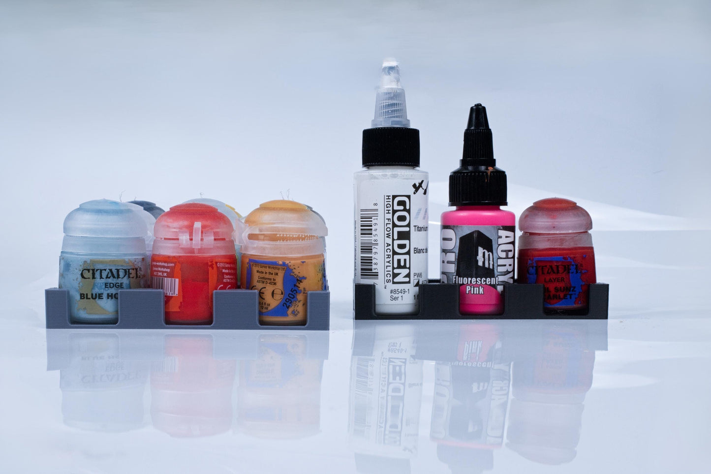 32mm Paint Pot Drawer Organizers – Upright Holders for Bottles, Inks, Oils | Warhammer & Miniature Painting Storage