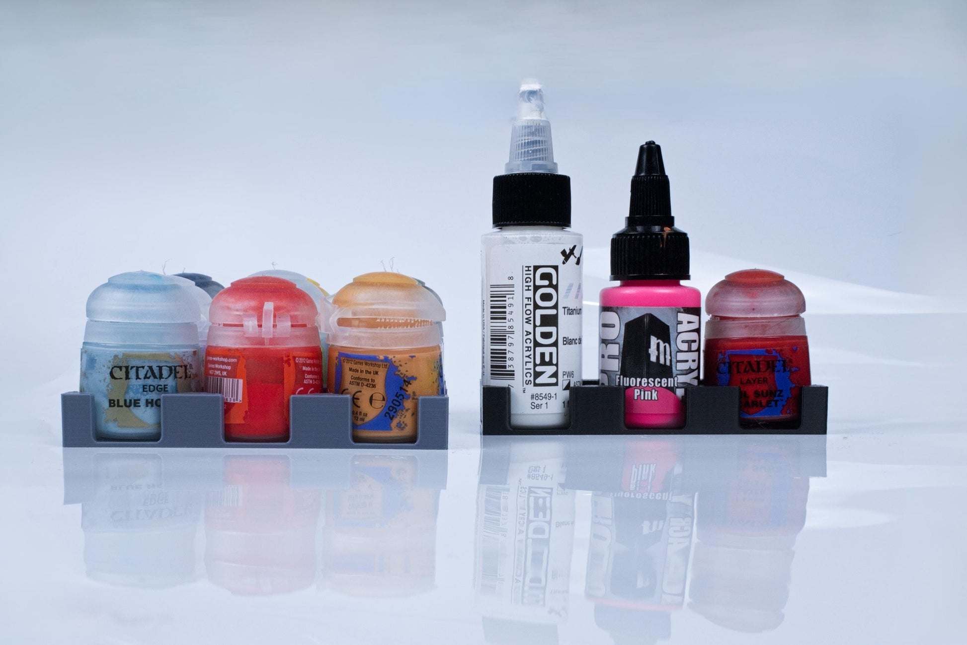 32mm Paint Pot Drawer Organizers – Upright Holders for Bottles, Inks, Oils | Warhammer & Miniature Painting Storage