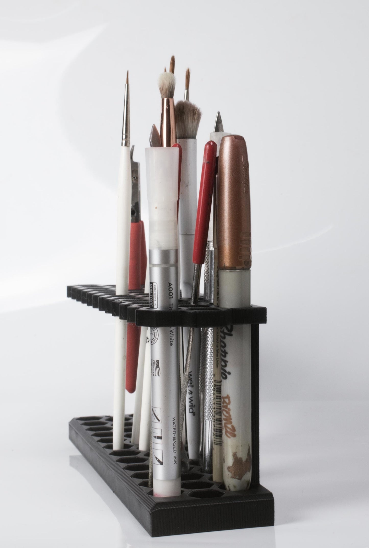Paint Brush and Tool Holder - 3D Printed Honeycomb Stand for Miniature Painting