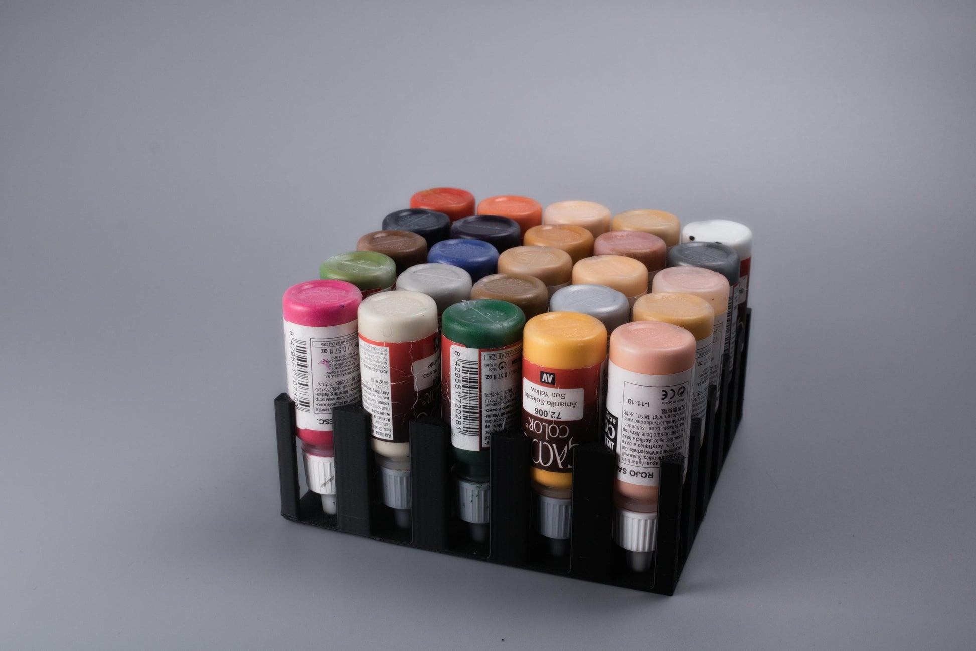 28mm Dropper Bottle Drawer Organizer | Miniature Paint Holder Storage for Vallejo, Army Painter & Scale75