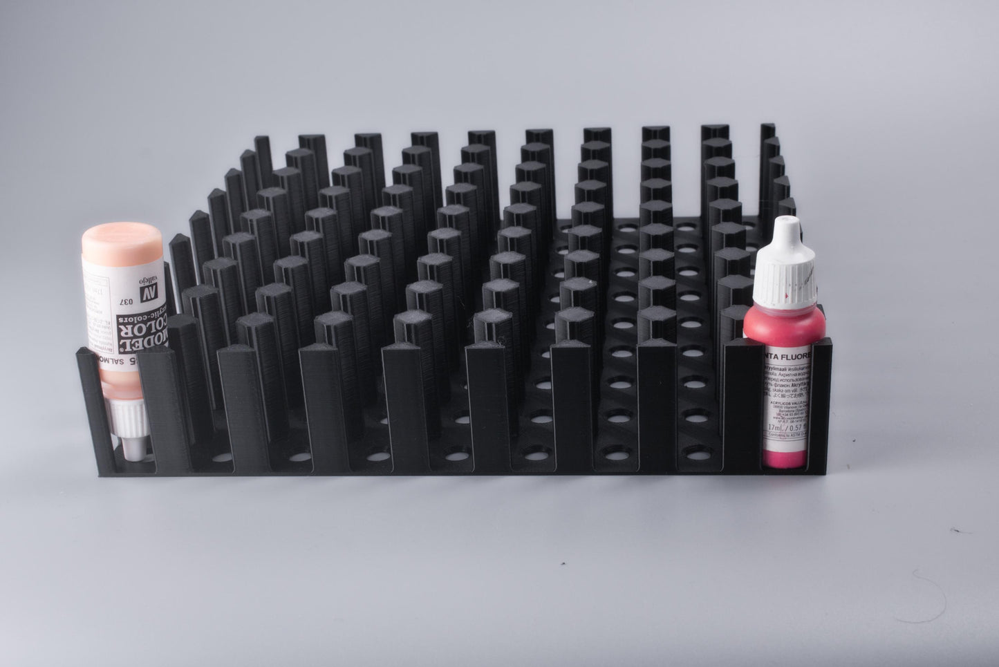 28mm Dropper Bottle Drawer Organizer | Miniature Paint Holder Storage for Vallejo, Army Painter & Scale75
