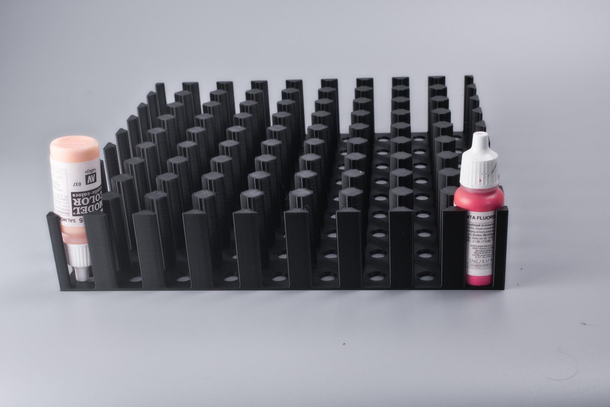 28mm Dropper Bottle Drawer Organizer | Miniature Paint Holder Storage for Vallejo, Army Painter & Scale75